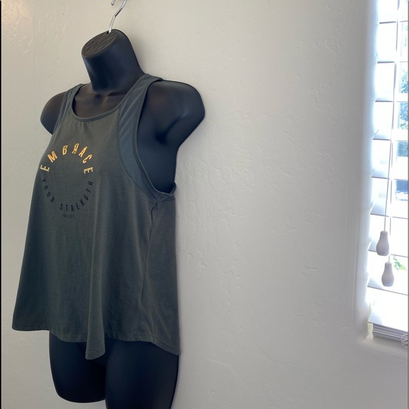 Embrace Your Strength Tank Top Green Size 14-16 - Picture 3 of 7